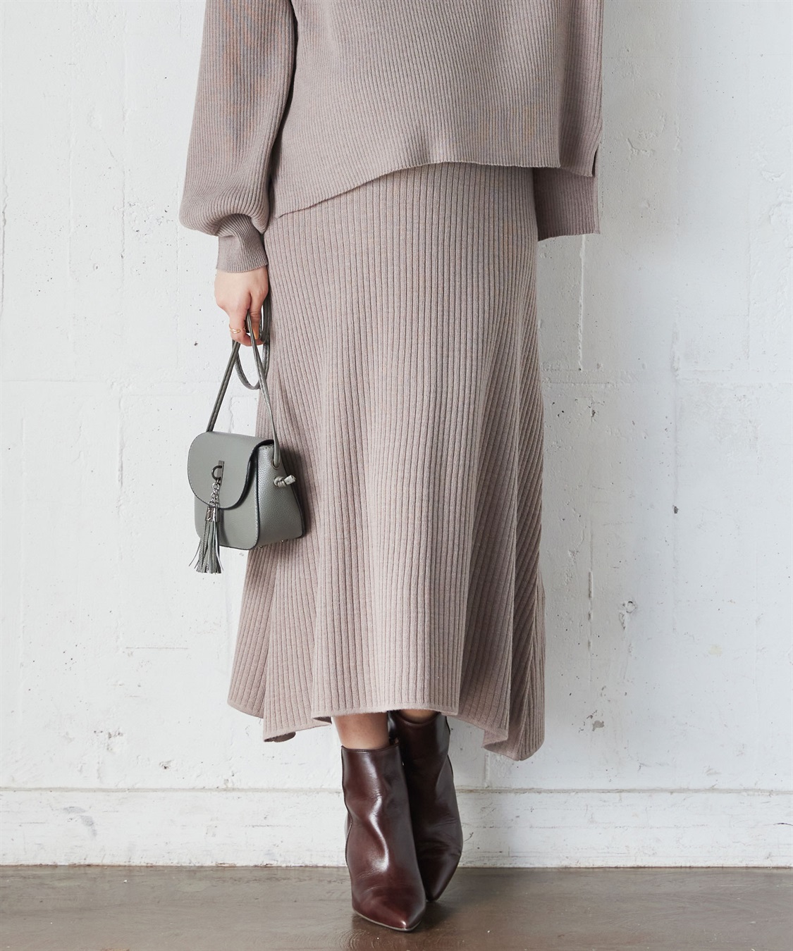 Rosemadame ニットリブフレアスカート(マタニティ/妊婦服 産前・産後対応)_variation_4