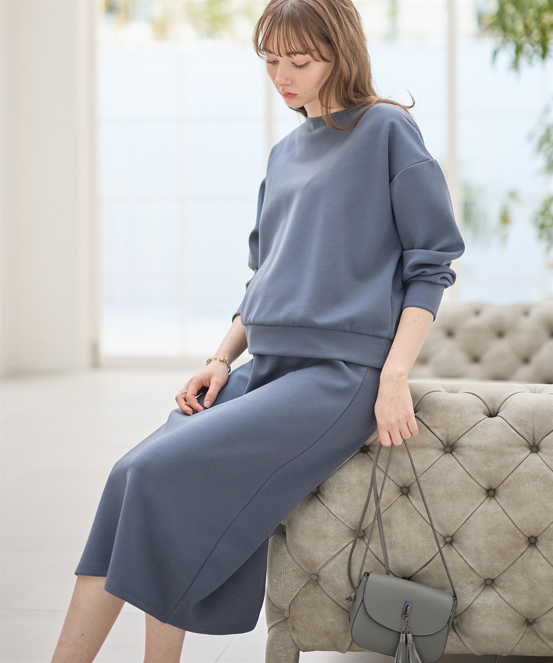 Rosemadame ダンボールセットアップ風 ドッキングワンピース（マタニティ/授乳服）授乳口付き 授乳楽々 妊婦服 産前・産後対応_variation_3