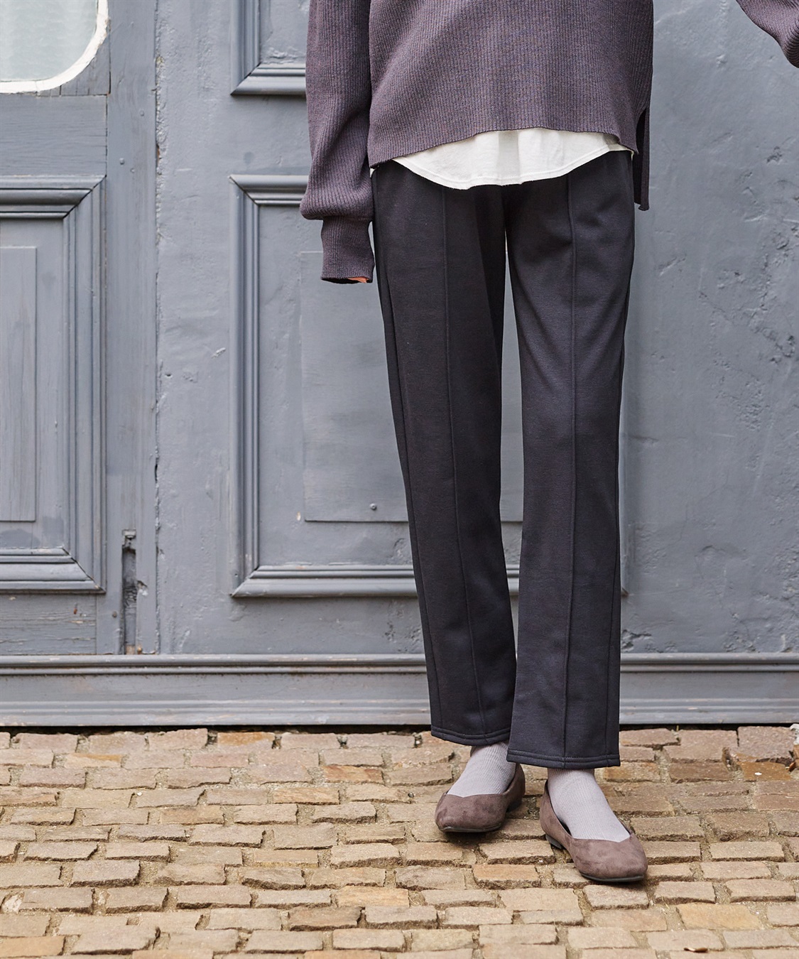 Rosemadame 裏起毛らくちんテーパードパンツ(マタニティ/産前・産後対応)_variation_3