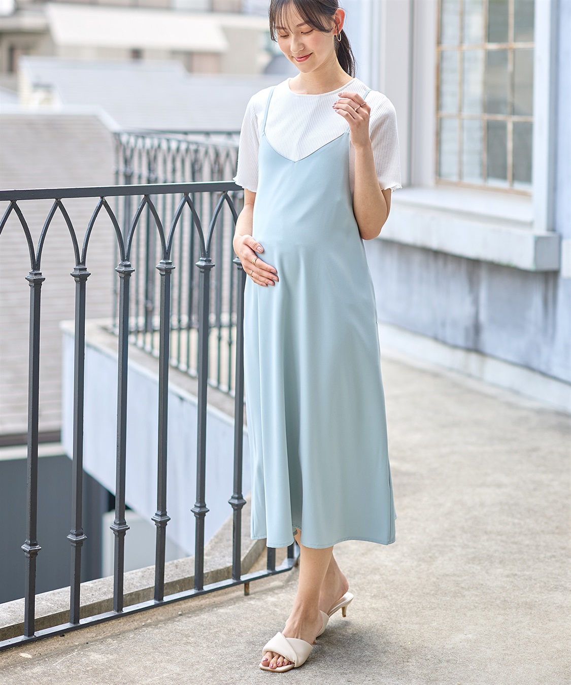 Rosemadame 【セット】サテンキャミワンピース&#215;テレコメロウカットソー_variation_2