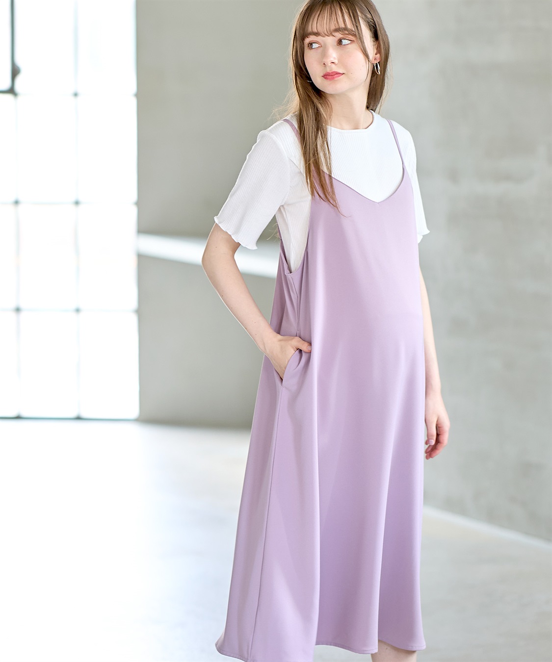 Rosemadame 【セット】サテンキャミワンピース&#215;テレコメロウカットソー_variation_3