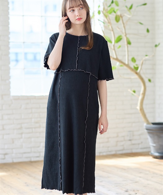 45r*pm ボーダーLINE　コットン100　カットソーワンピース。 45r*pm ボーダーLINE コットン100 カットソーワンピース。 45r*pm