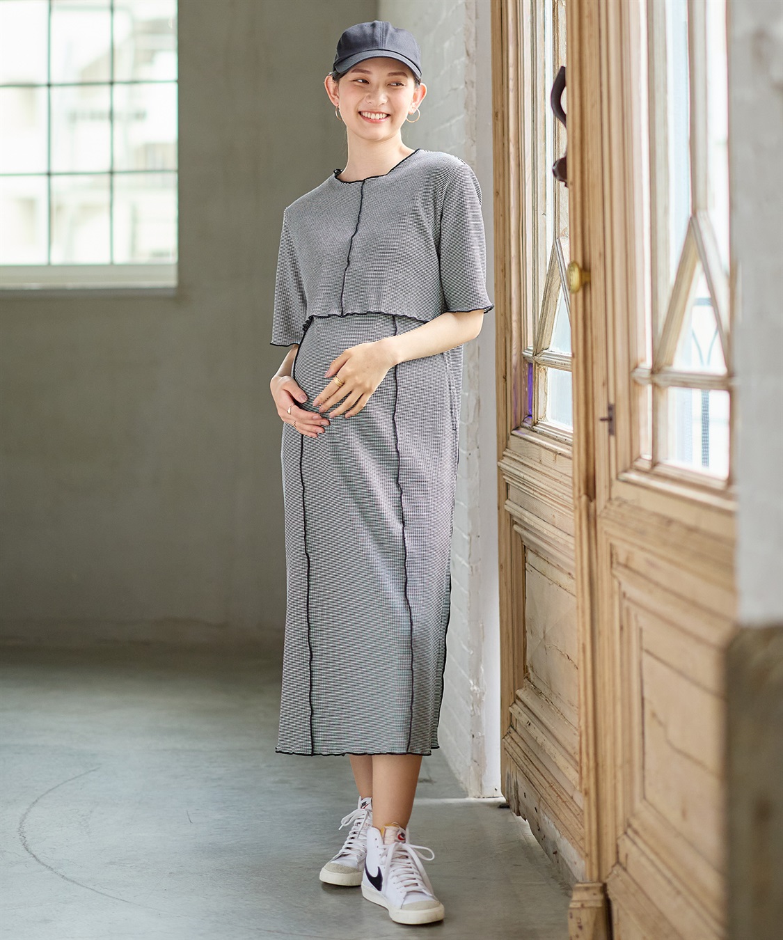 Rosemadame テレコメロウ ボーダーカットソーワンピース_variation_3