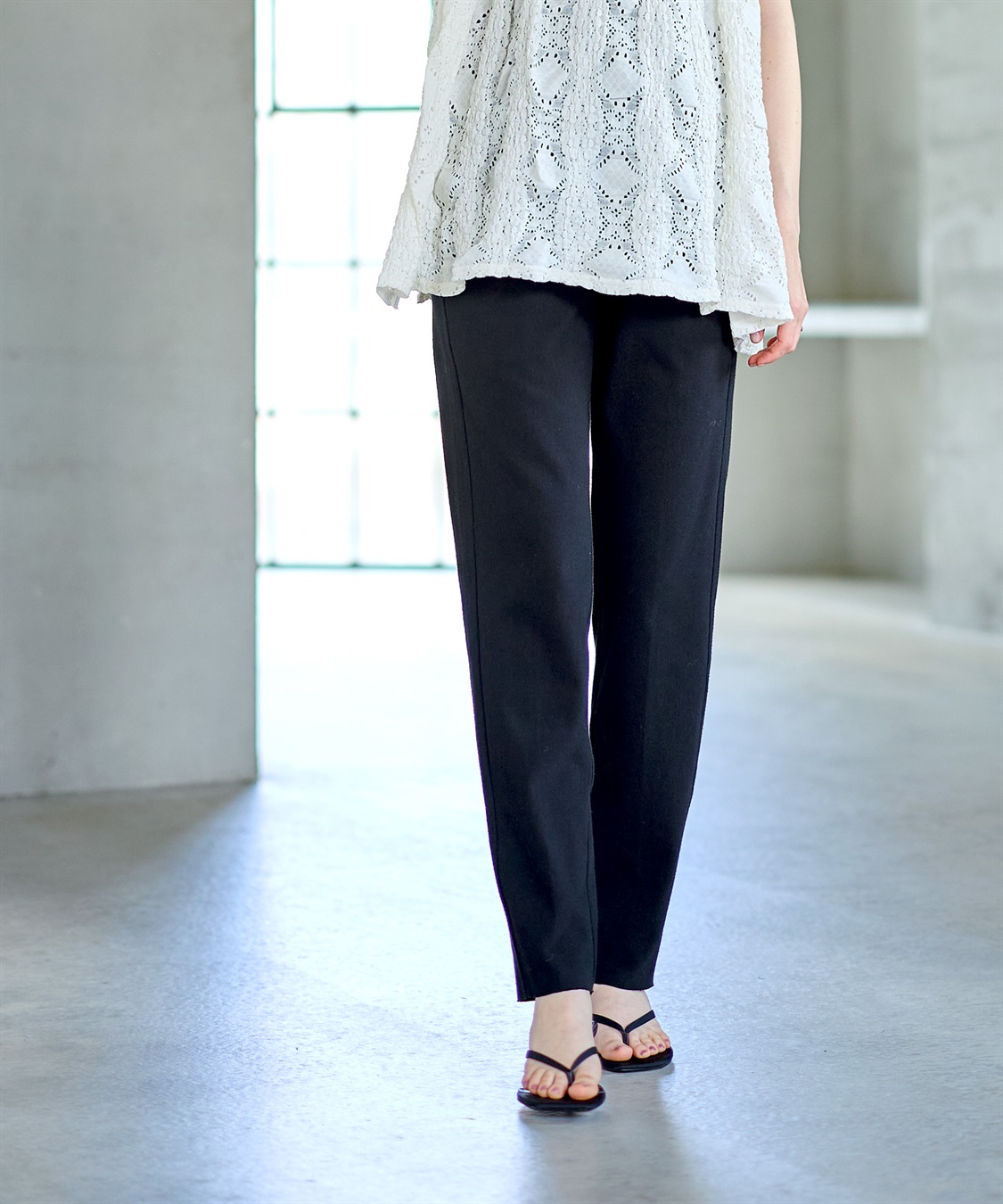 Rosemadame ニットツイル マイレングスパンツ_variation_1