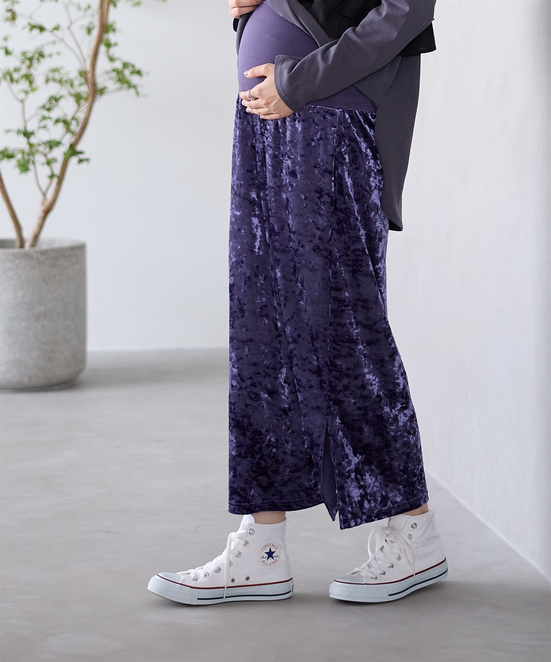 Rosemadame クラッシュベロアナロースカート_variation_3