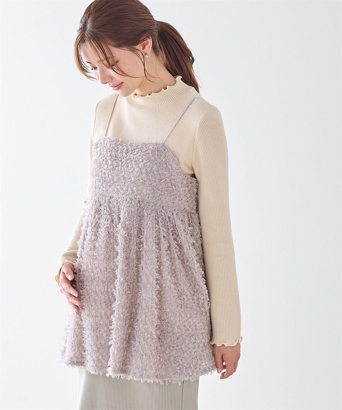 Rosemadame フリンジチュニックビスチェ&#215;リブニットソー_variation_1