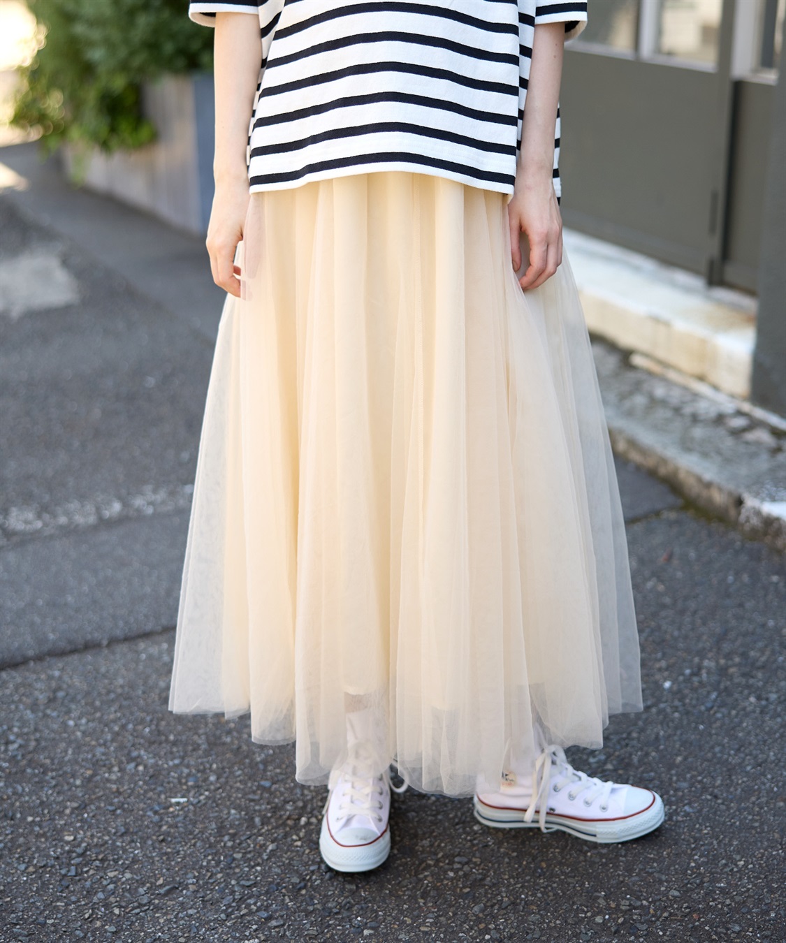 Rosemadame 無地・ドット ボリュームチュール　マタニティスカート（マタニティ/ 妊婦服）産前・産後対応_variation_1