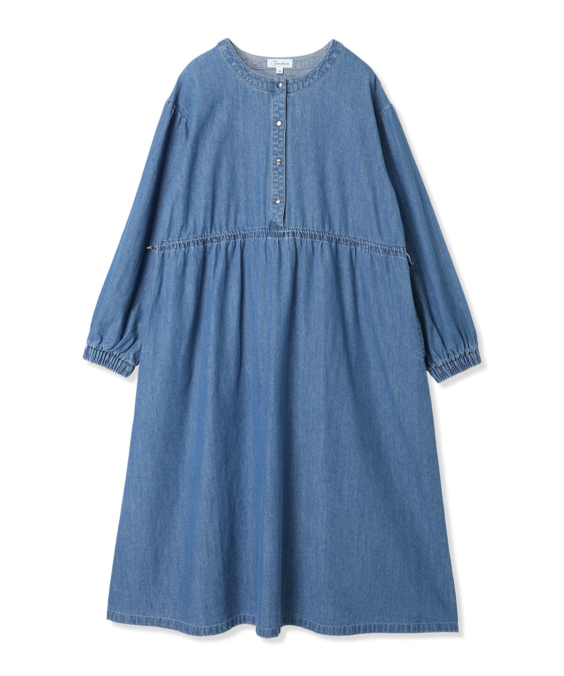 Rosemadame デニム・ナイロンドローコードワンピ_variation_2