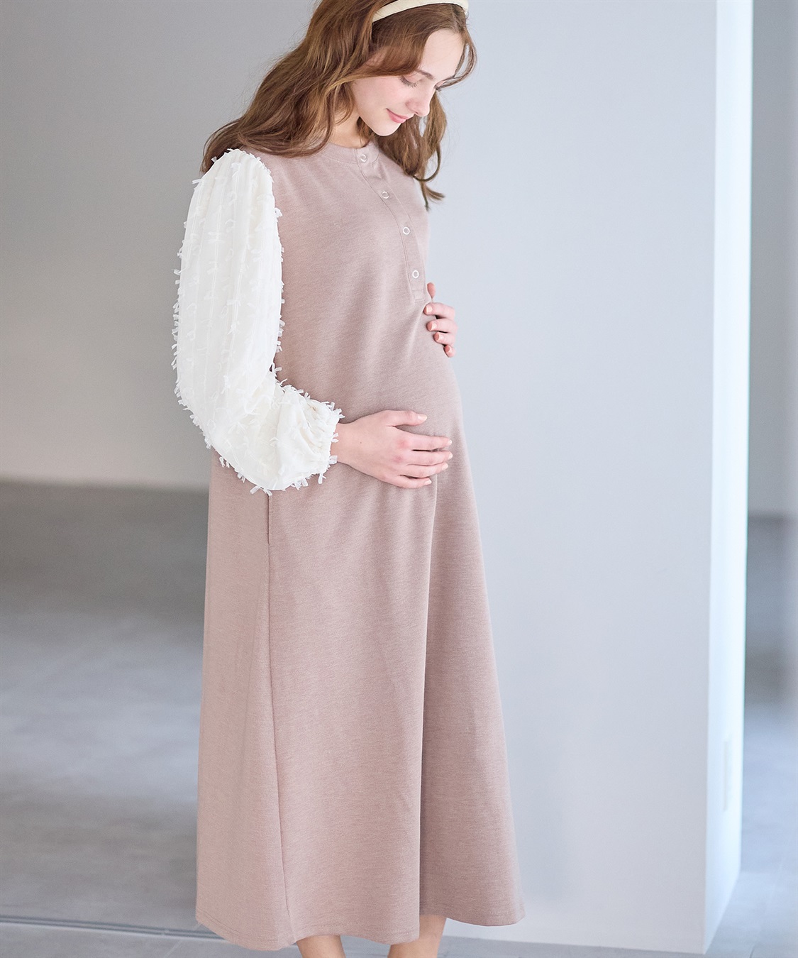 Rosemadame Ｗフェイスニットソー&#215; リボンチュールワンピース_main