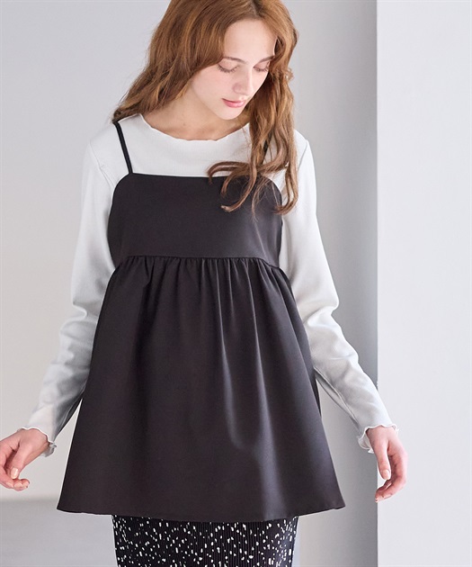 千鳥格子チュニック×トップスアンサンブル Rosemadame｜クロス