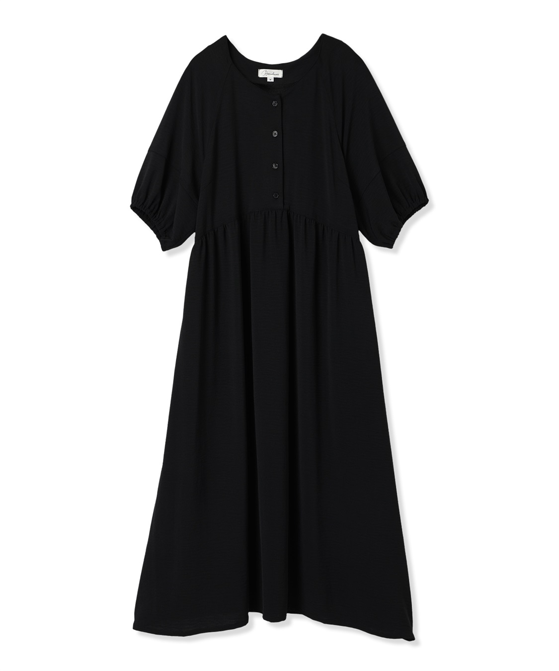 Rosemadame 接触冷感麻調合繊袖ボリュームワンピ_variation_1