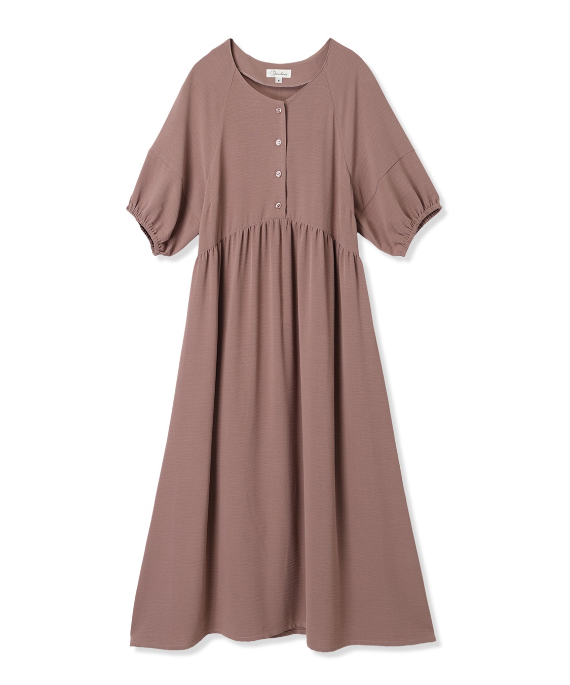 Rosemadame 接触冷感麻調合繊袖ボリュームワンピ_variation_2