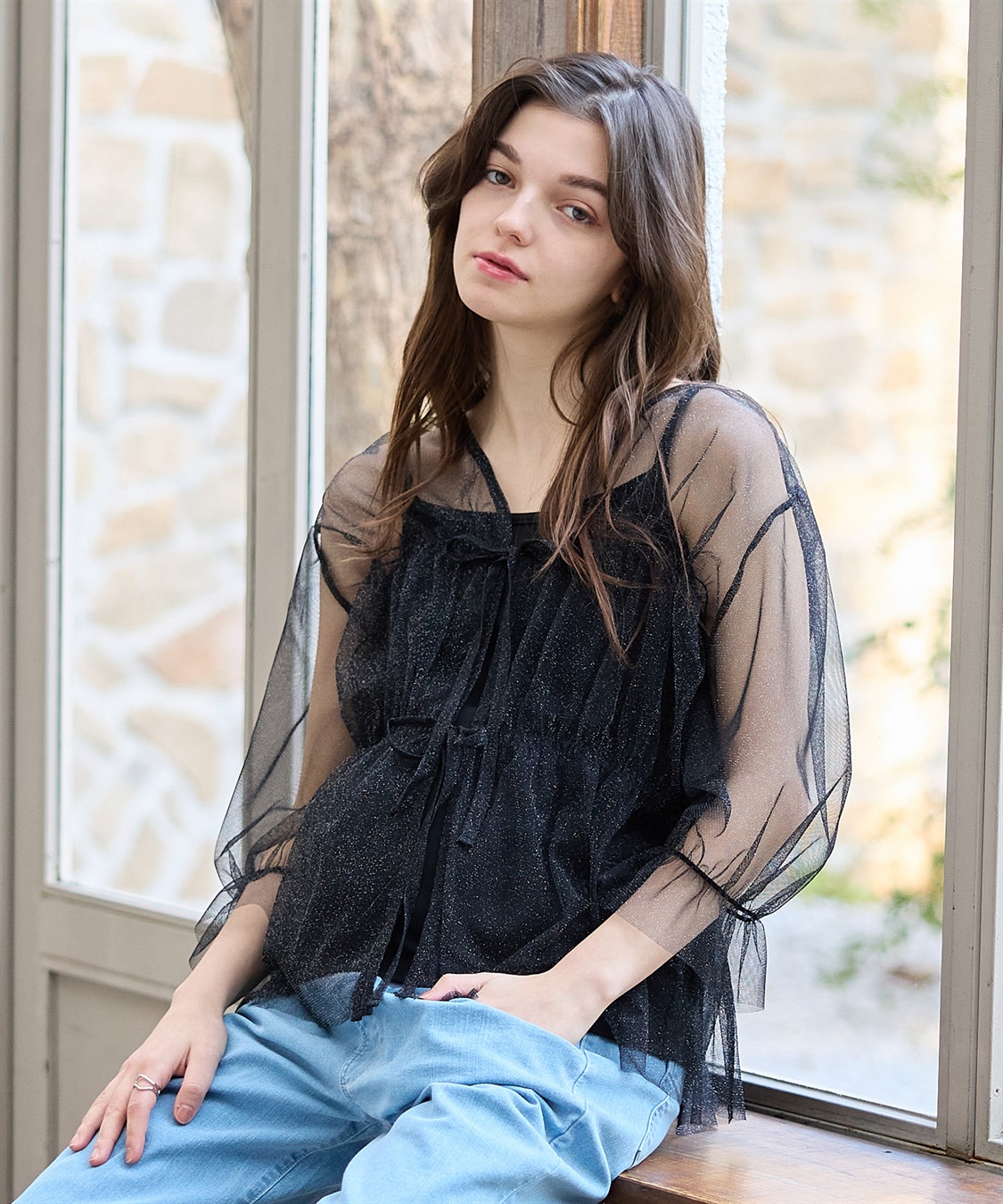 Rosemadame ラメチュール&#215; リブトップスアンサンブル_main