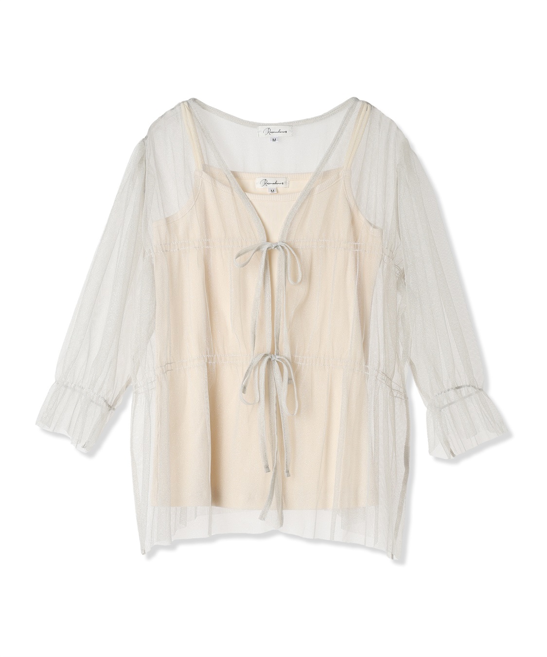 Rosemadame ラメチュール&#215; リブトップスアンサンブル_variation_1