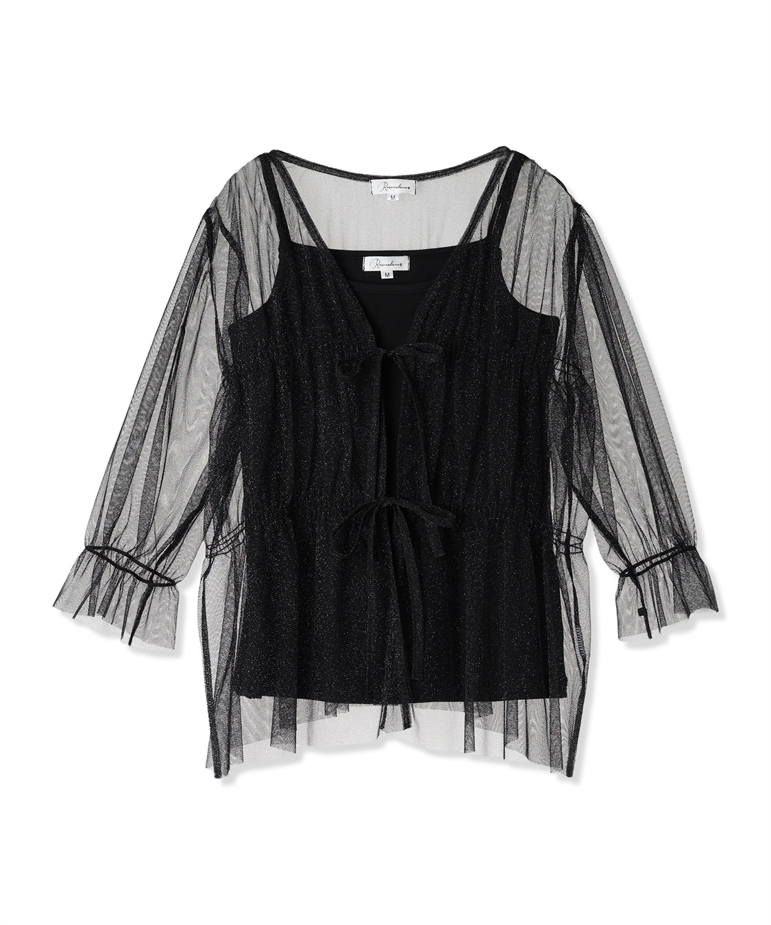 Rosemadame ラメチュール&#215; リブトップスアンサンブル_variation_2