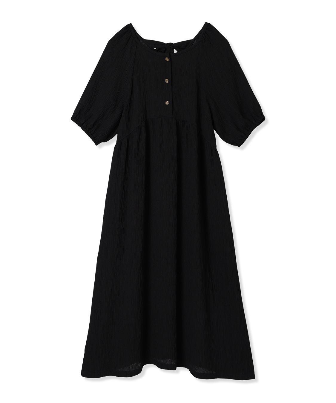 Rosemadame さらさら楊柳バックリボンワンピース（マタニティ/授乳服）授乳口付き 授乳楽々 妊婦服 産前・産後対応_variation_1