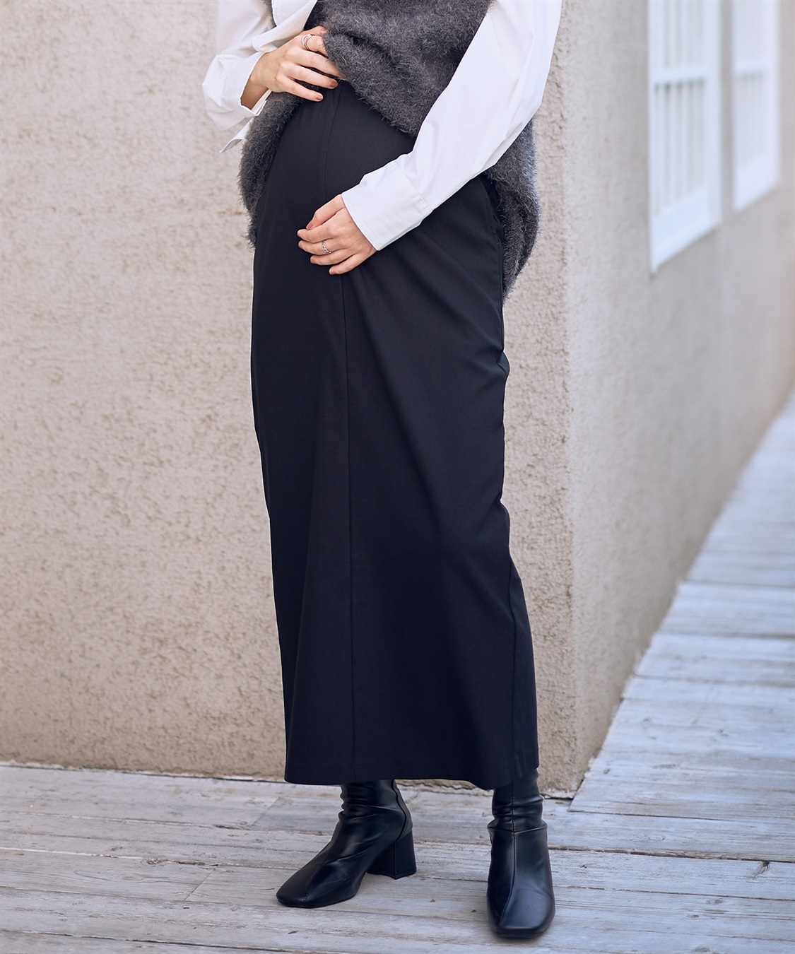 Rosemadame ツイルタイトめスカート（マタニティ～産後）妊婦服 産前・産後対応_main