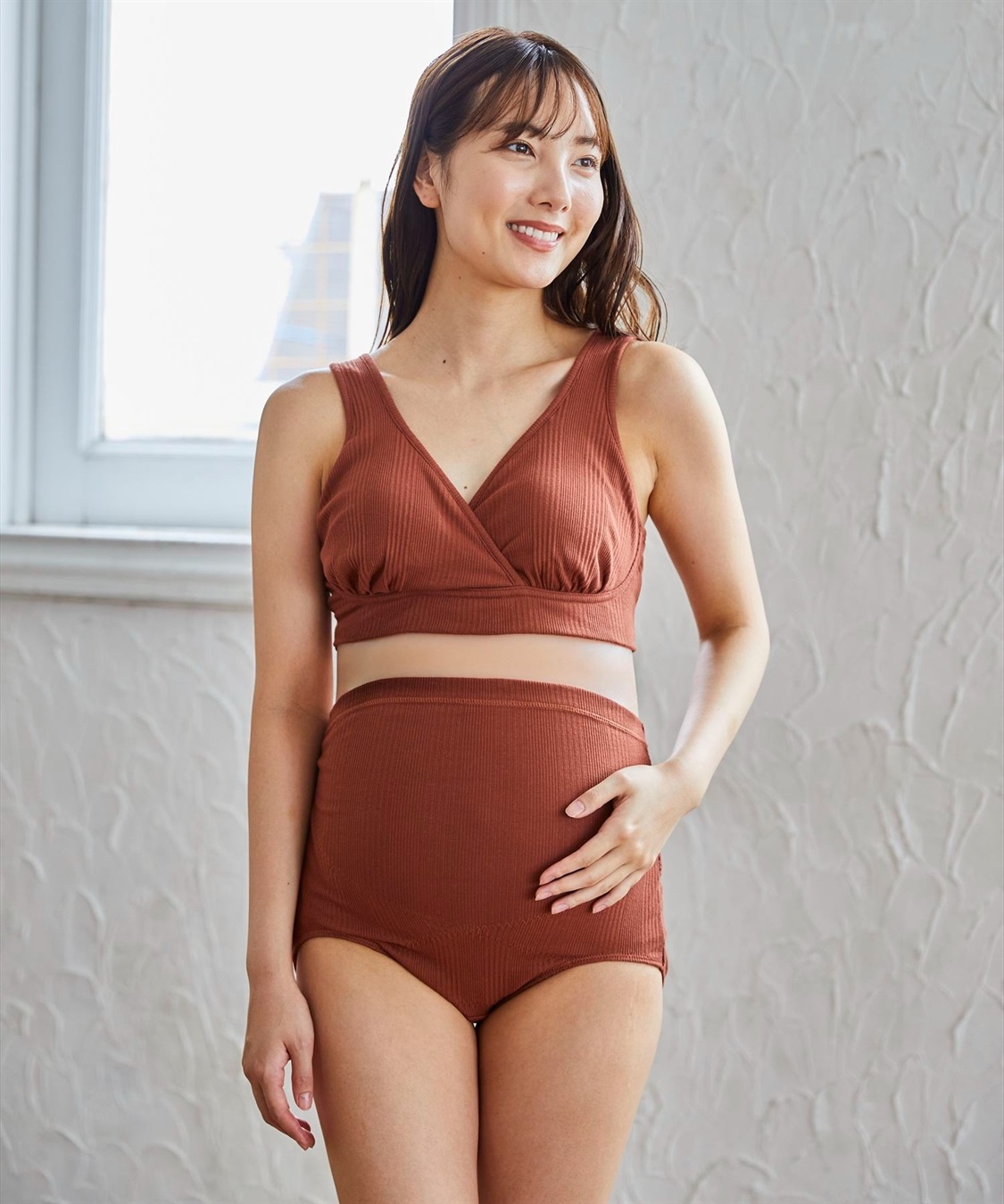 Rosemadame ランダムリブ美メイク授乳ブラ ナイトブラ 産前 産後 授乳 マタニティ ブラジャー_variation_3