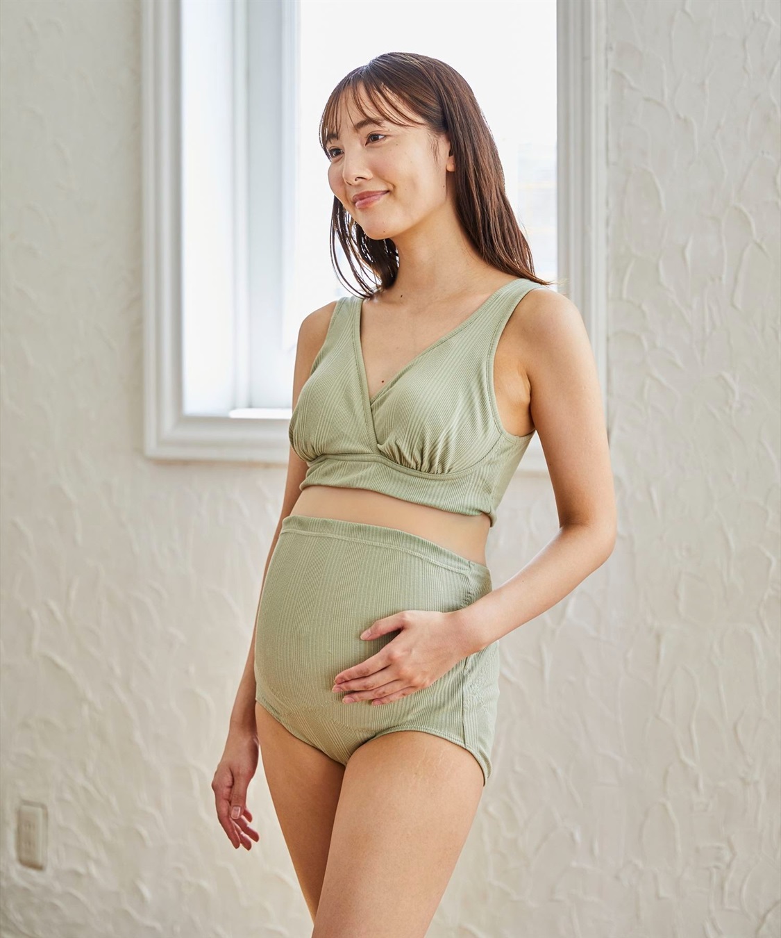 Rosemadame ランダムリブ美メイク授乳ブラ ナイトブラ 産前 産後 授乳 マタニティ ブラジャー_variation_4