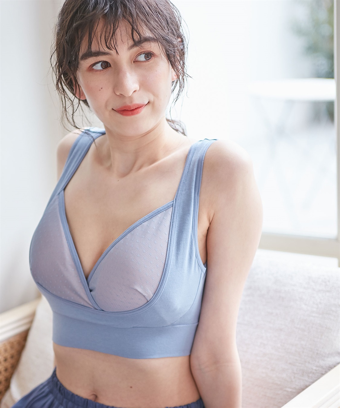 Rosemadame 【吸水パット付き】ドットレース マタニティ授乳ブラジャー_variation_2