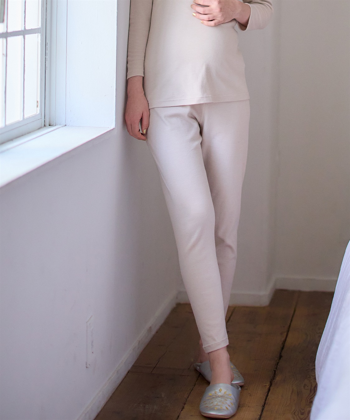 Rosemadame 裏微起毛スムースレギンス（マタニティ）妊婦服 産前・産後対応_variation_2