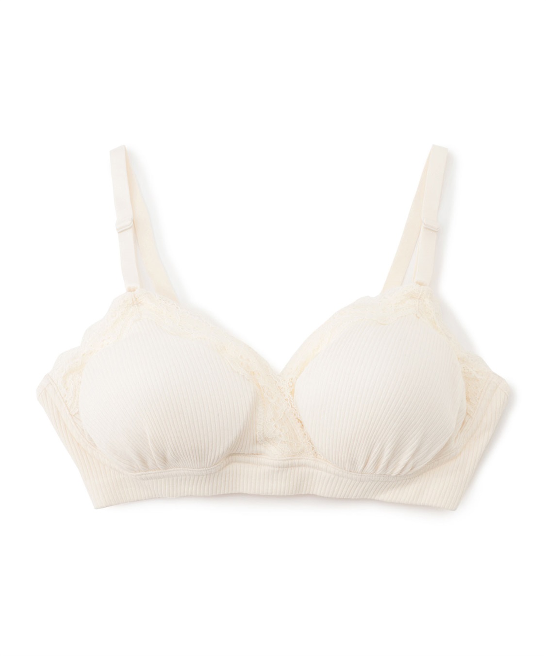 Rosemadame リブレース 授乳マタニティブラジャー（綿/コットン/授乳楽々 妊婦服 産前・産後対応）_variation_1