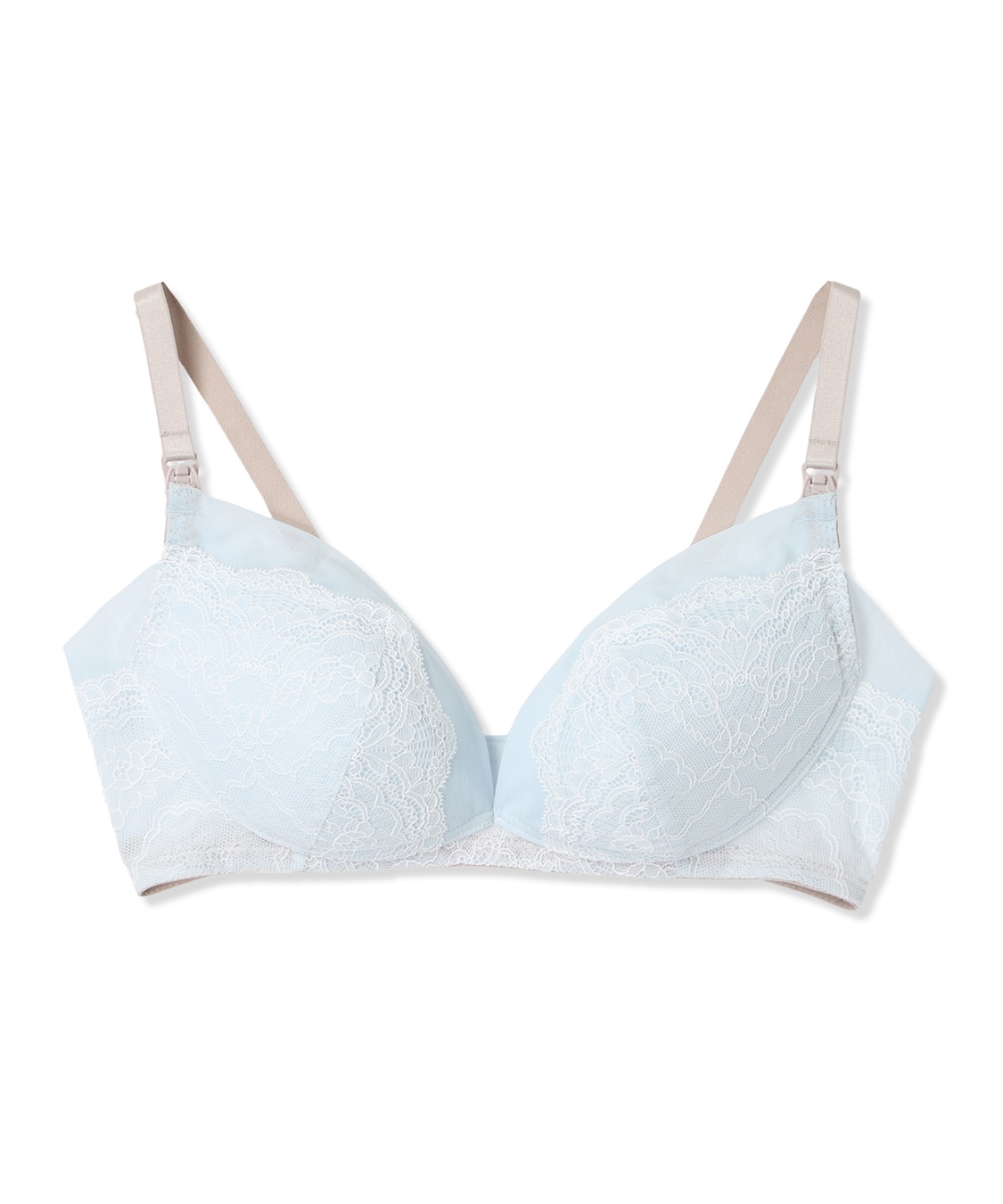 Rosemadame サイドシュッと！きちんと感。お仕事にぴったり授乳ブラ(マタニティブラジャー/ノンワイヤー/ストラップオープン/パワーネット×レース産前・産後対応）_variation_3