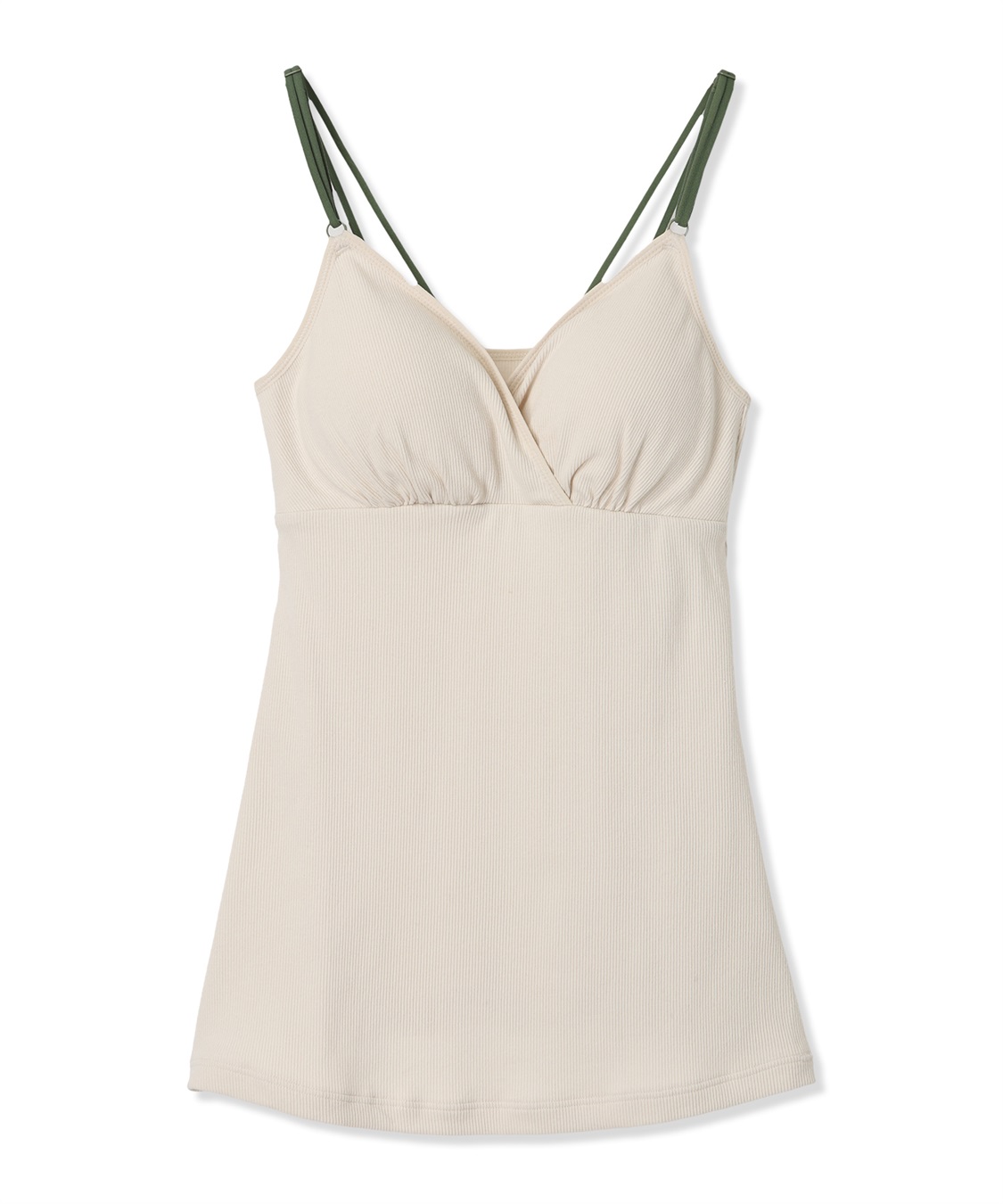 Rosemadame ストレッチリブ クロスオープン授乳キャミ(マタニティキャミソール/カシュクール/ノンワイヤー/肩紐調節可/産前・産後対応）_variation_3