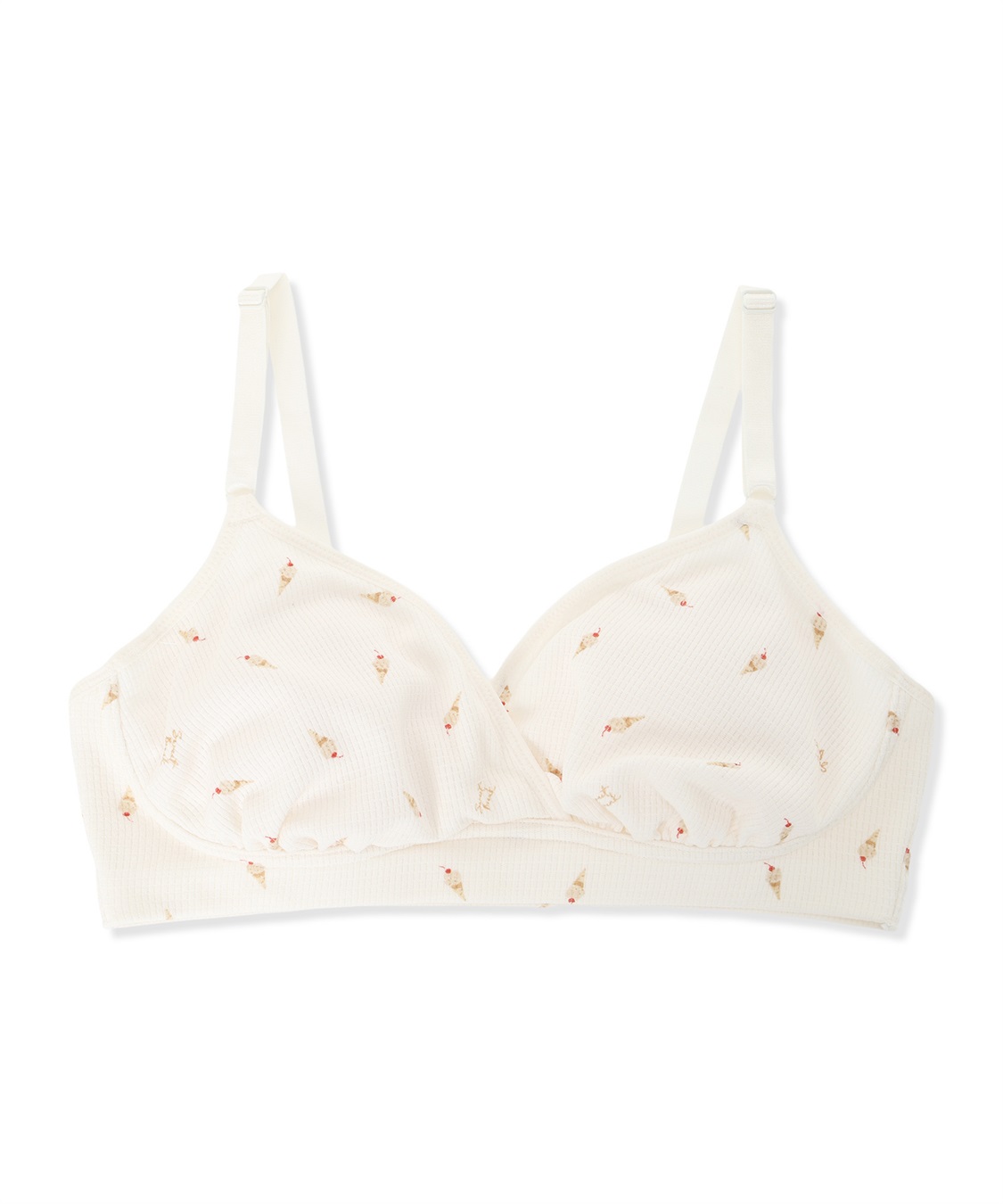 Rosemadame ワッフル風アイス柄クロスオープン授乳ブラジャー_variation_1