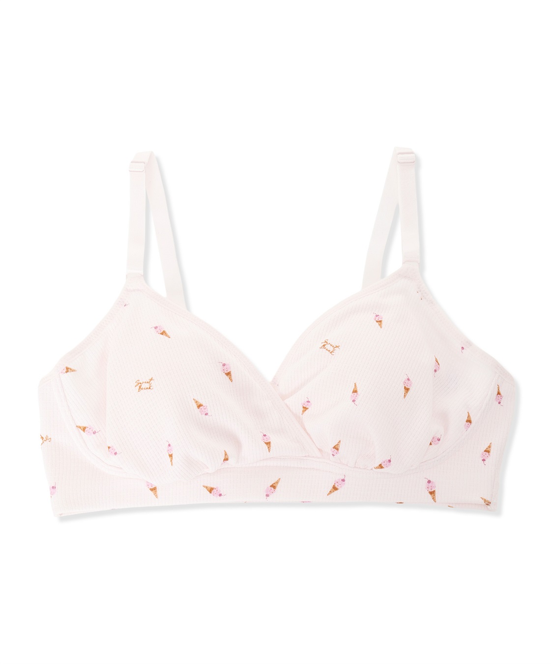 Rosemadame ワッフル風アイス柄クロスオープン授乳ブラジャー_variation_2