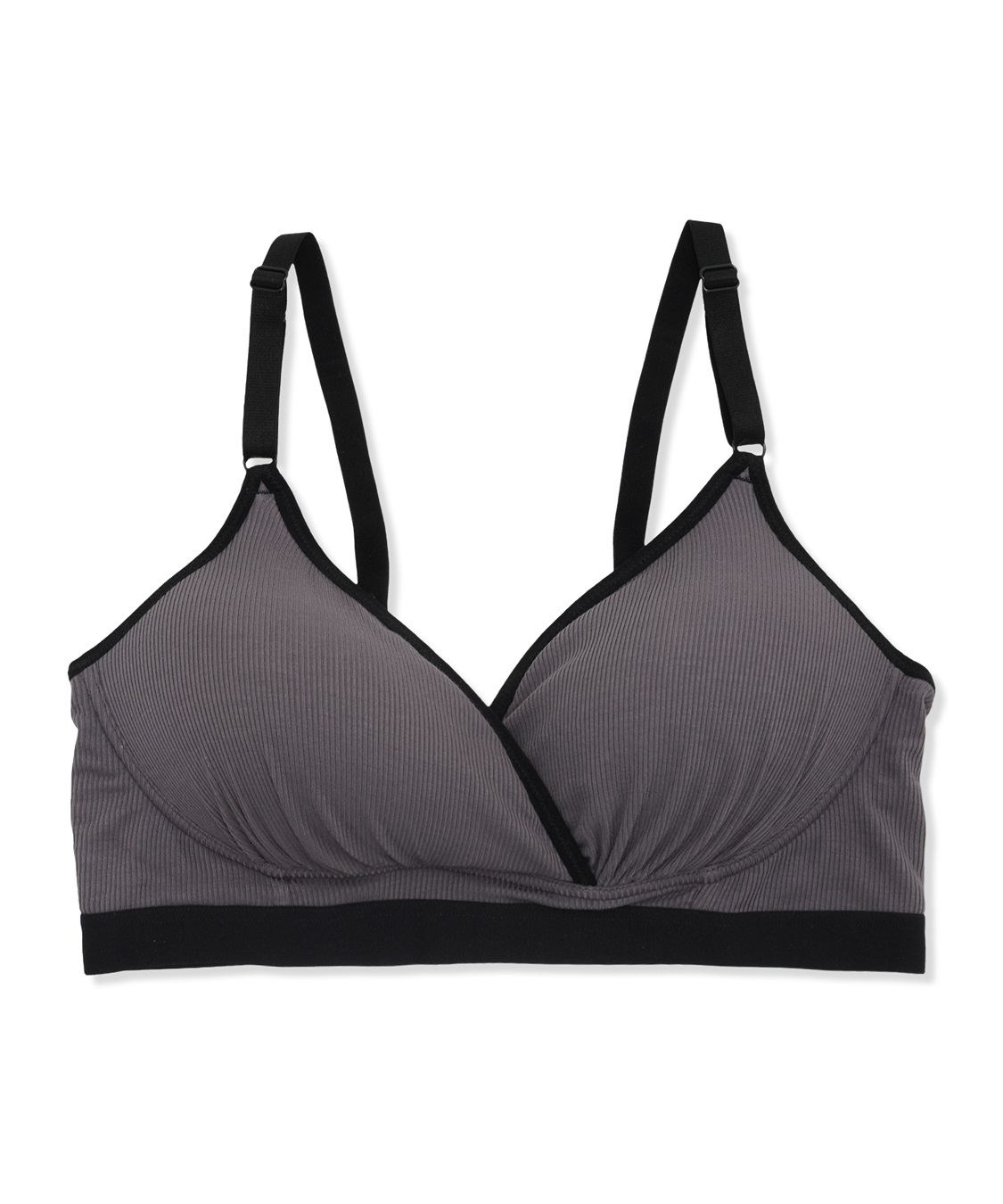 Rosemadame リブバイカラー クロスオープン授乳ブラジャー_variation_1