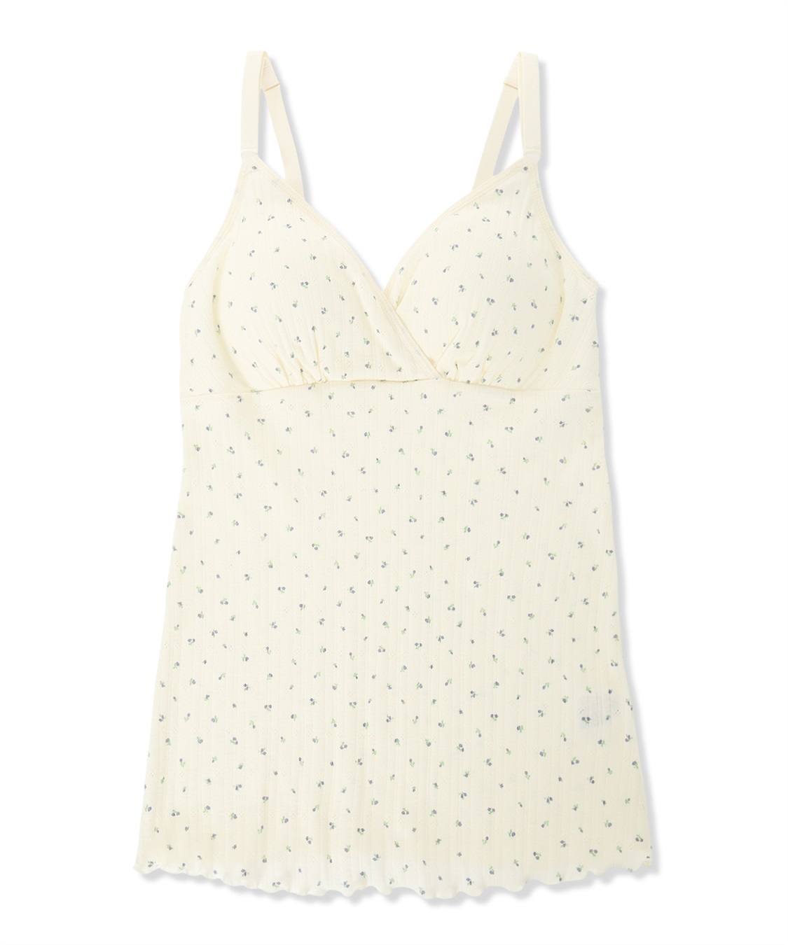 Rosemadame パターンメッシュ小花柄 授乳キャミソール_variation_1