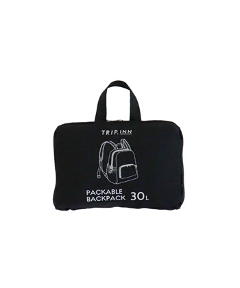 【JTB×TRIP.INN】 パッカブルバックパック　30L(黒-フリー)