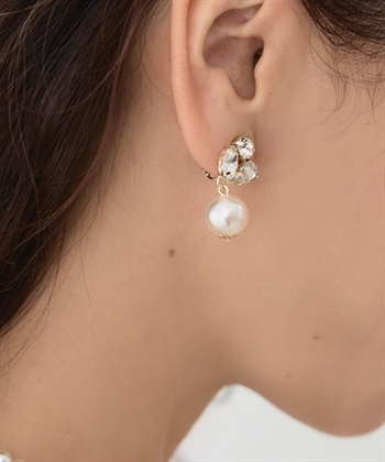 CROSS FUNCTION 正解 揺れるビジューパールイヤリング【CF/クロスファンクション】_variationthumb_1