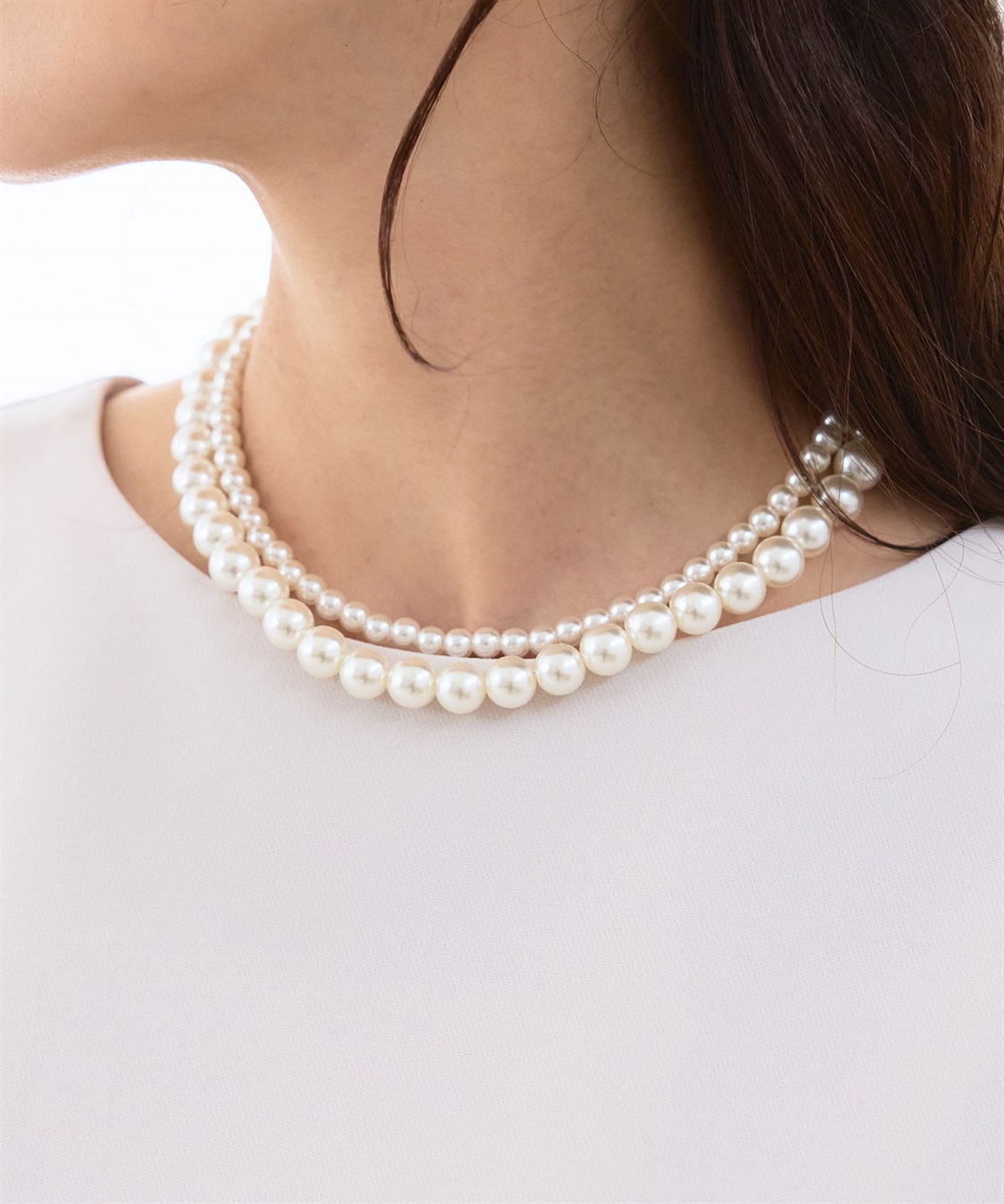 CROSS FUNCTION 正解 バッグビジュー２連パールネックレス【CF/クロスファンクション】_variation_1