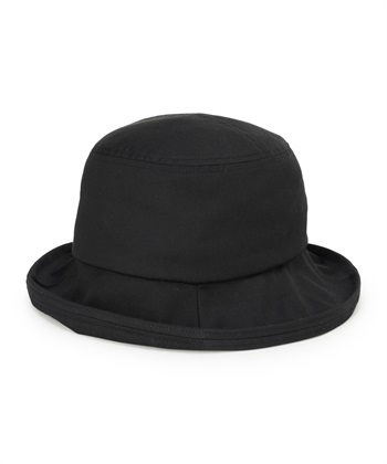 【累計販売数25万点突破】UVカットつば広カジュアルハット【遮熱】(ブラック-54.5cm)