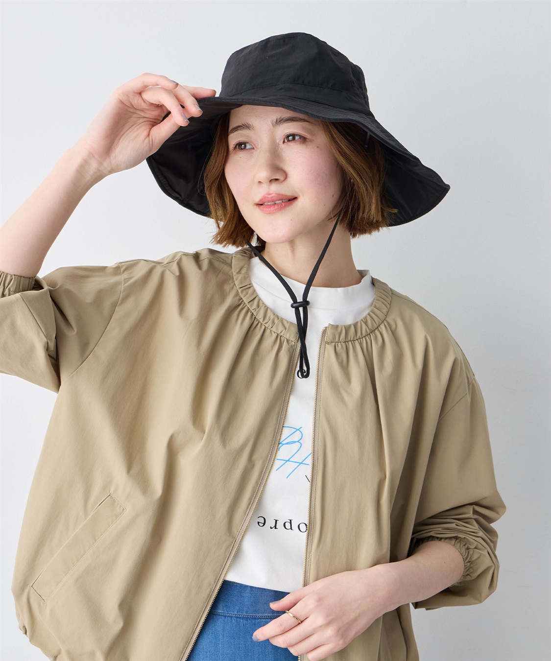 JOIN PARK 【Wpc.】UVカット接触冷感つば広サファリハット_variation_1