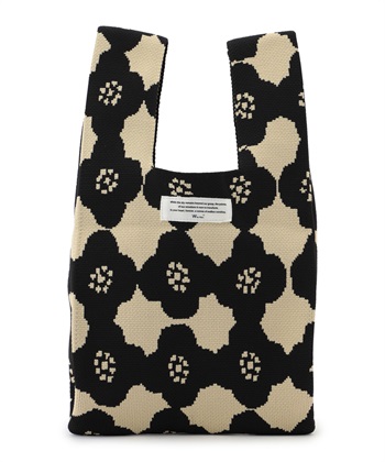 WPC.ニットトートバッグ(ネイビー-フリー)