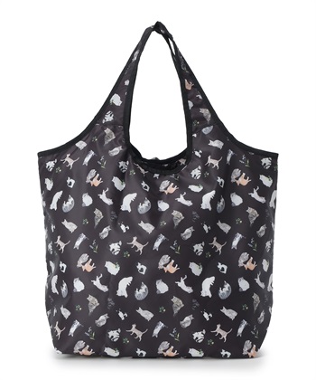 アニマル保冷保温エコバック(黒-フリー)