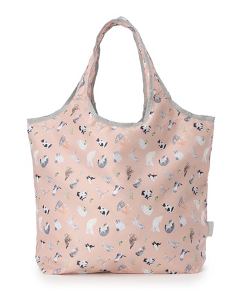 アニマル保冷保温エコバック(ピンク-フリー)