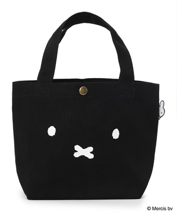 miffyキャンバスミニトート(ブラック-フリー)