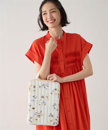 【Wpc.】キルティングPCケース(Mサイズ)【はっ水】(オフホワイト-フリー)