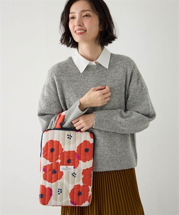 【Wpc.】キルティングPCケース(Mサイズ)【はっ水】(レッド-フリー)