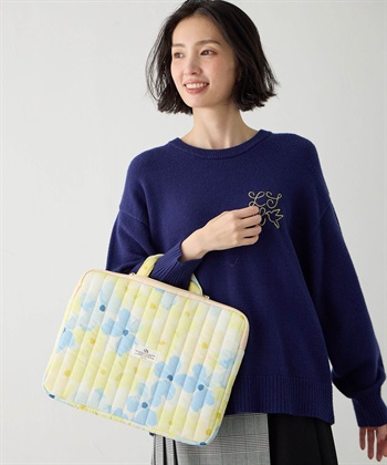 【Wpc.】キルティングPCケース(Lサイズ)【はっ水】(イエロー-フリー)