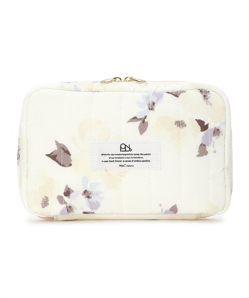 【Wpc.】キルティングガジェットポーチ【はっ水】(オフホワイト-フリー)