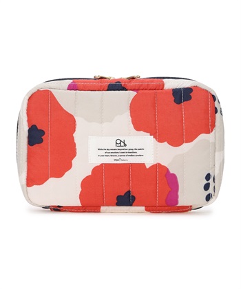 【Wpc.】キルティングガジェットポーチ【はっ水】(レッド-フリー)