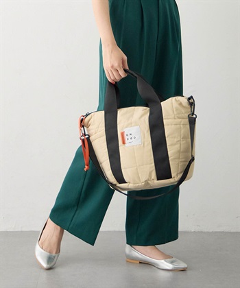 【Wpc.】ONDOOキルティング２wayトートバック【はっ水】(ベージュ-フリー)