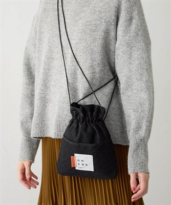 【Wpc.】ONDOOラメ２way巾着バック(ブラック-フリー)