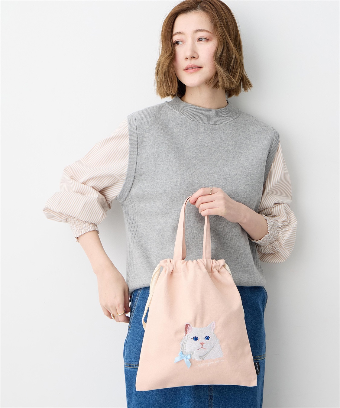 JOIN PARK アトリエ・ポピン猫２WAY手さげバック_variation_2