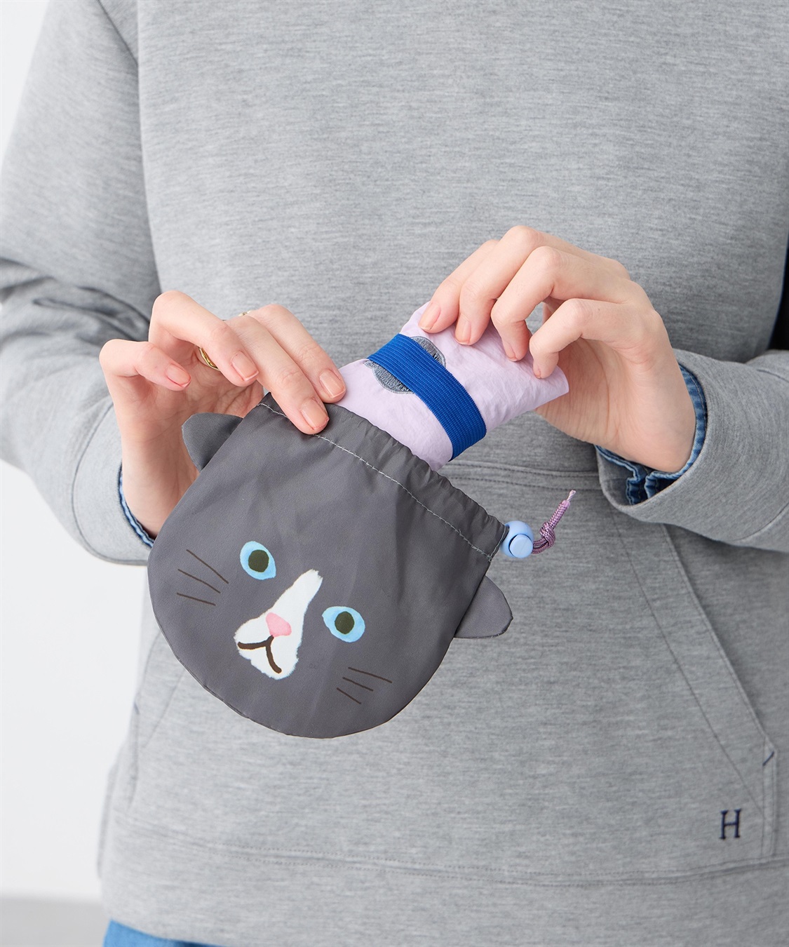 猫巾着エコバック JOIN PARK｜クロスプラス公式通販サイト